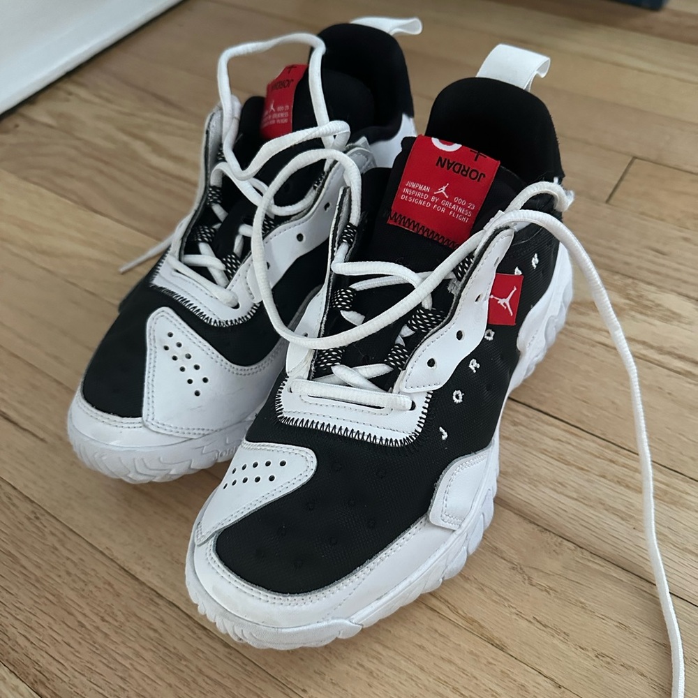 Jordan Black and White Chunky Sneakers